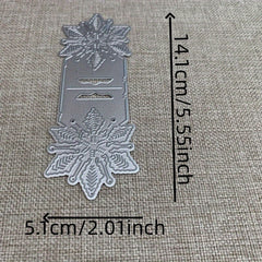 1pc Snowflake Rectangle Decoration Metal Cutting Dies for DIY Scrapbooking