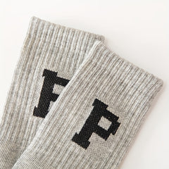 4 Pairs Kids Cotton Socks Printed High Tube Breathable All seasons