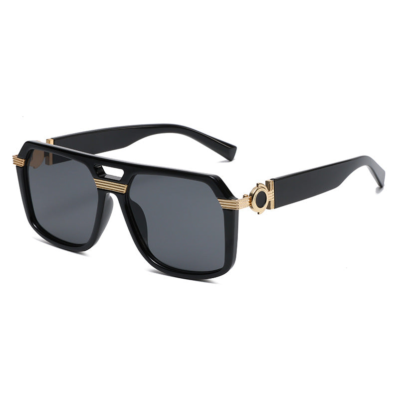 Rectangular Oversized Sunglasses Retro Party Shades