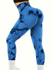 Tie Dye Yoga Pants High Waist Butt Lifting Leggings