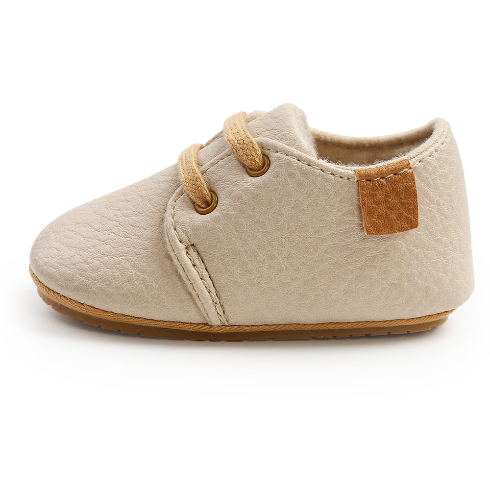 Baby Oxford Shoes Soft Rubber Sole Sneakers Anti Slip Toddler Walking Shoes