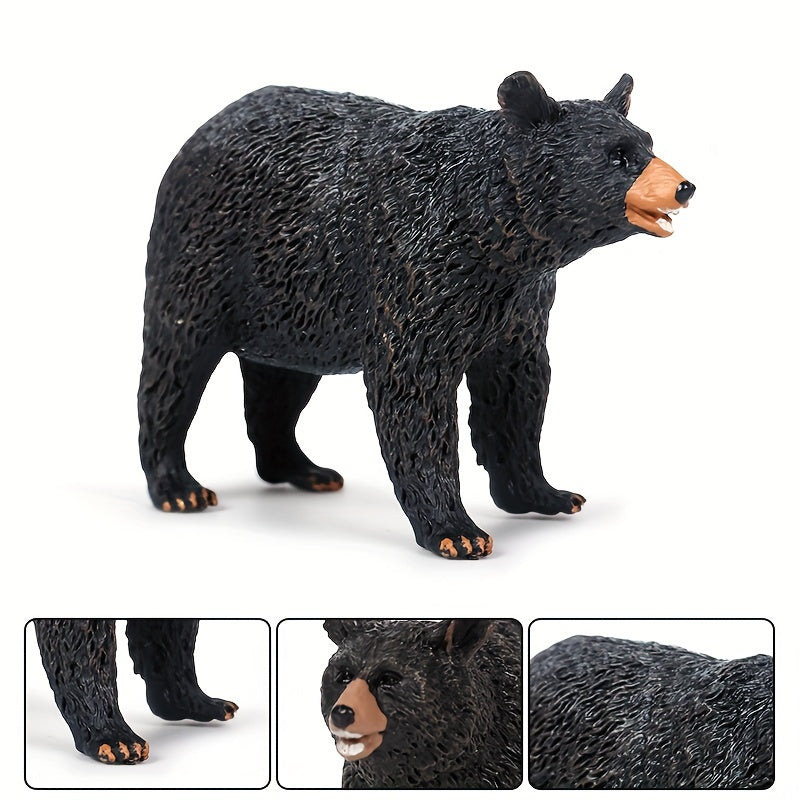 Brown Bear Animal Model Doll Game Decoration Collection Bonsai Props