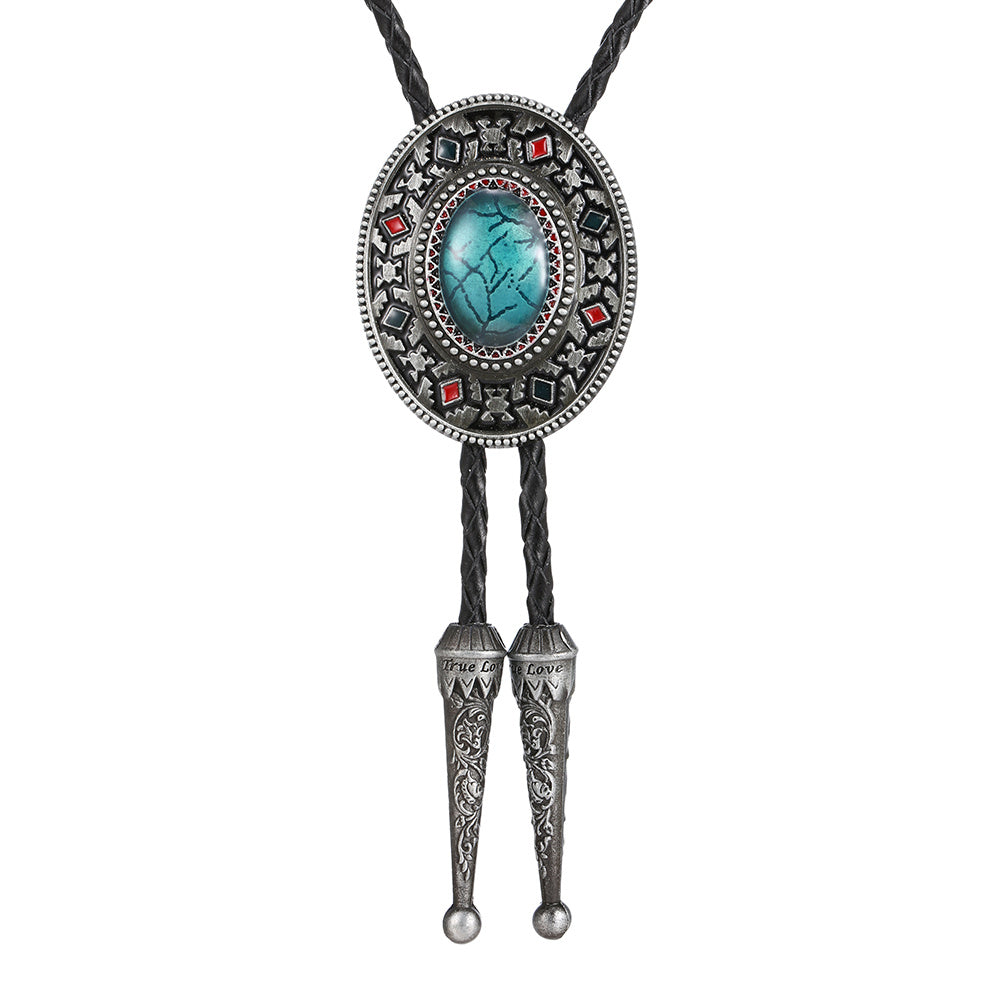 Youth Electroplating Metal Necktie Necklace