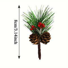 10pcs Artificial Pine for Christmas Floral Arrangements, Wreaths & Decor