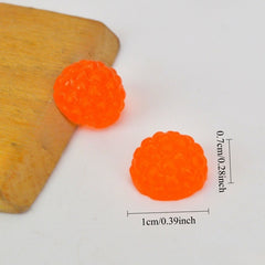 2pcs Mini Fruit PVC Food Blueberry Strawberry DIY Jewelry Game