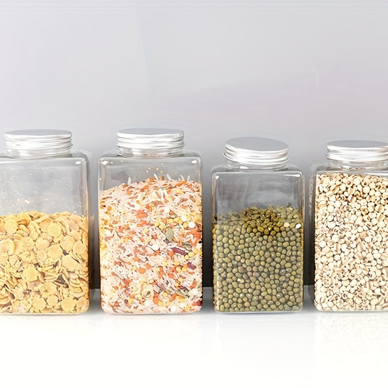 Airtight Food Jars with Lids - Fresh Keeping Box for Cereal, Pasta, Tea