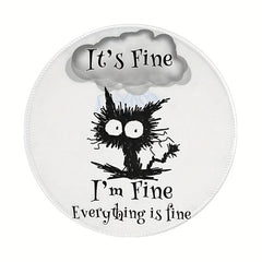 Cute Kitten Pattern Mouse Pad - Non-slip Office Gaming Pad