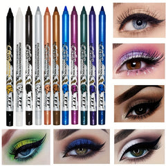 14 Colors Waterproof Eyeliner Pencil Multicolor Dual Use Eye Makeup Pen
