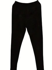 Letter & Graphic Print Skinny Leggings