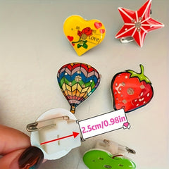 5pcs Glow in the dark Brooch Holiday Party Gift