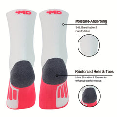 2 Pairs Over the Knee Compression Socks for Running & Fitness