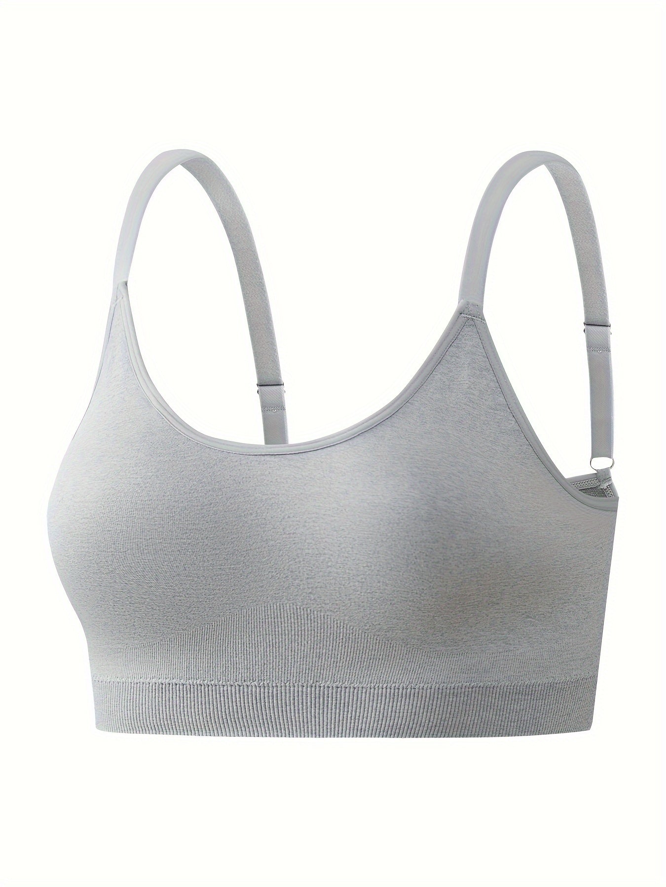 Seamless Round Neck High Stretch Fitness Bra