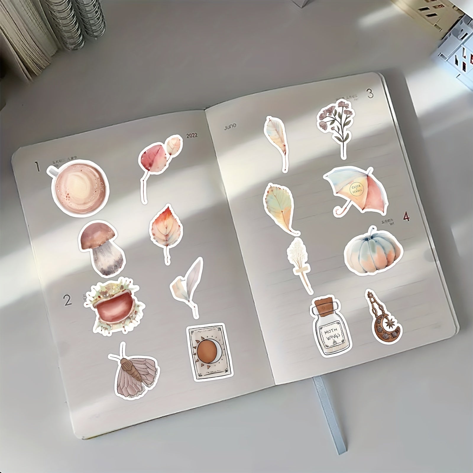 60Pcs Food Stickers For Kids, Teens & Adults Waterproof Vinyl Cartoon Stickers