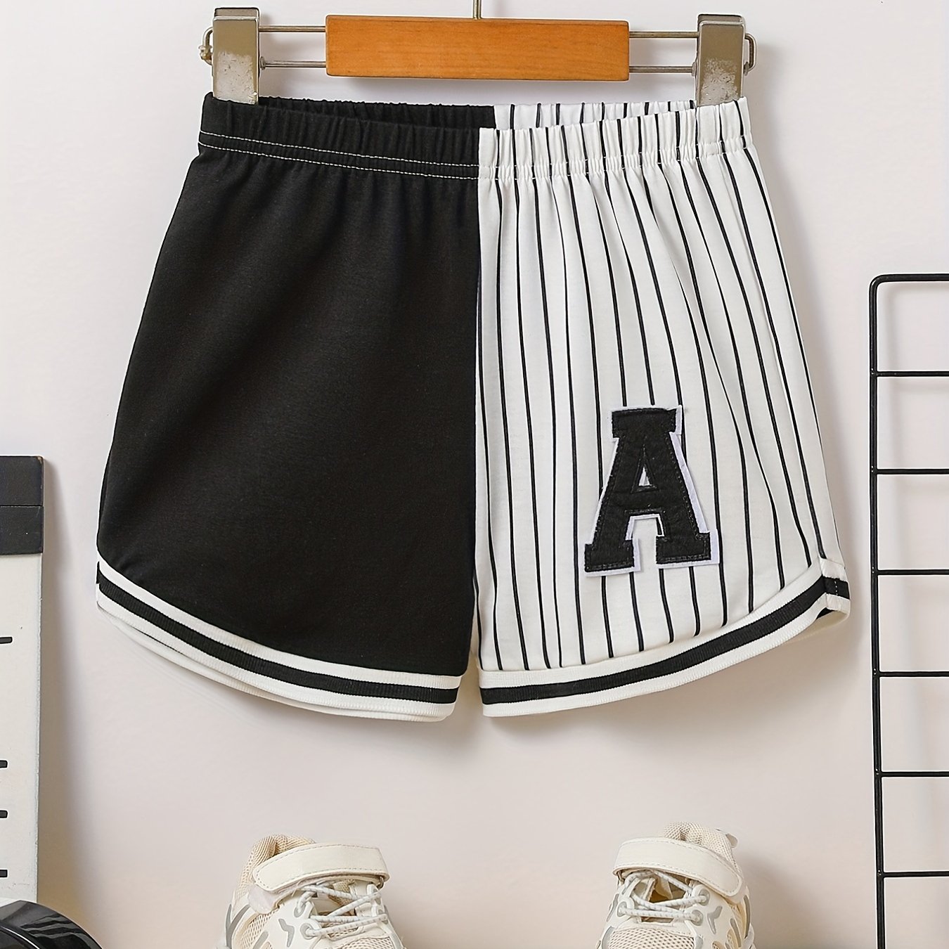 Boys Striped Shorts Elastic Waist Casual Summer Wear