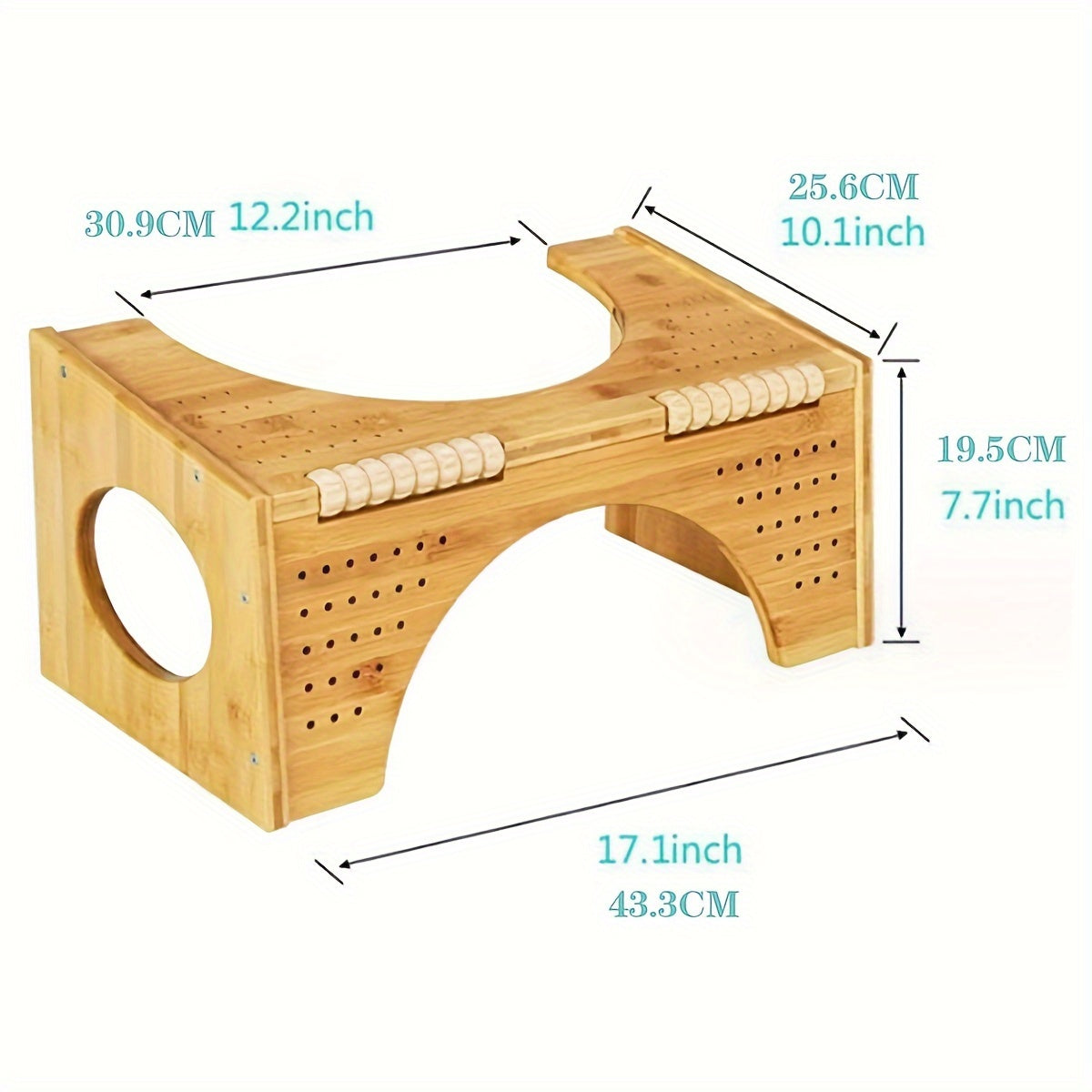 7 Inch Foldable Squat Potty Stool Anti-Slip Layer