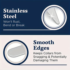 10pcs Metal Collar Brackets for Formal Shirts in 4 Sizes