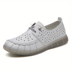 Women's Hollow Out Flat Shoes Slip On Low Top Breathable Loafers