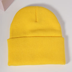 Yellow Dog Cartoon Beanie Unisex Warm Skull Cap Elastic Knit Hat Soft Ski Hats