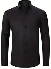 Men's Classic Button Up Shirt for Business Occasion