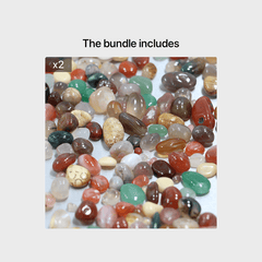 50g Agate Stone Gift - Colorful Natural Crystal 9-15mm