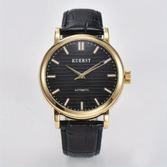 KUERST Teenager Watch Double Press Butterfly Buckle Automatic Mechanical Watch