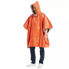 Cold Proof Emergency Raincoat for Camping Durable Aluminum Film Disposable