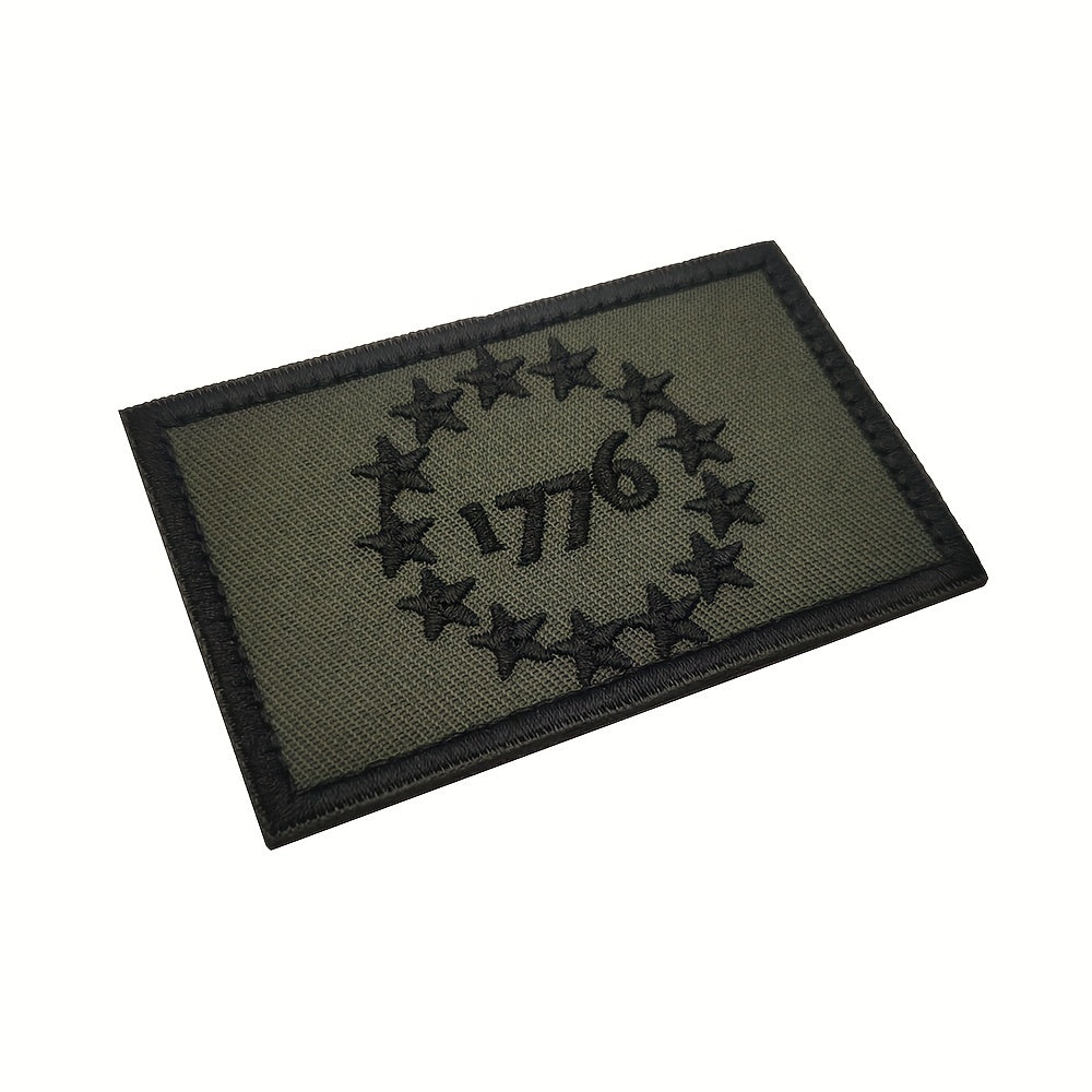 1776 Military Embroidered Patch for Jackets Vests Hats