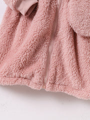 Toddler Baby Girls Furry Hooded Dress & Bag 2pcs Set