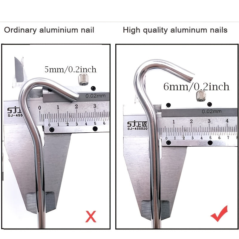 12pcs Aluminum Canopy Nails Tent Pegs Ground Nails Camping Accessories