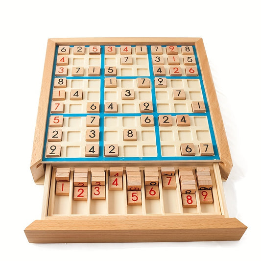 Wooden Sudoku Puzzle Game for Kids - Logical Thinking Puzzle Table Game