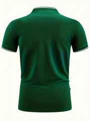 Men's Golf Shirt Bunny Ear Skull Print Short Sleeve