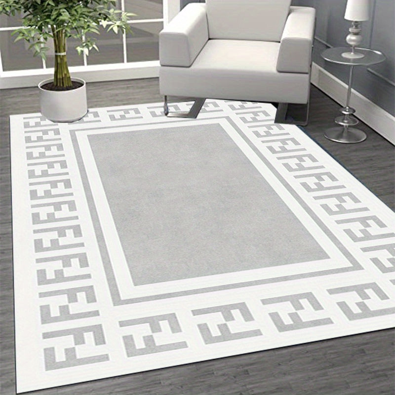 Large Boho Shaggy Rug Soft Anti Fatigue Waterproof Non Slip Farmhouse Style