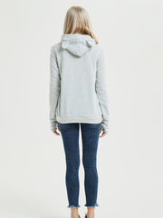 Cat Paw Pattern Pocket Hoodie Long Sleeve Hoodies