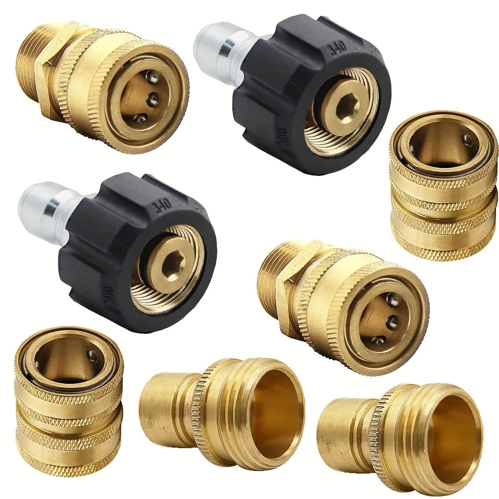 Pressure Washer Adapter Set M22 Swivel To 7 62 20 Quick Connect