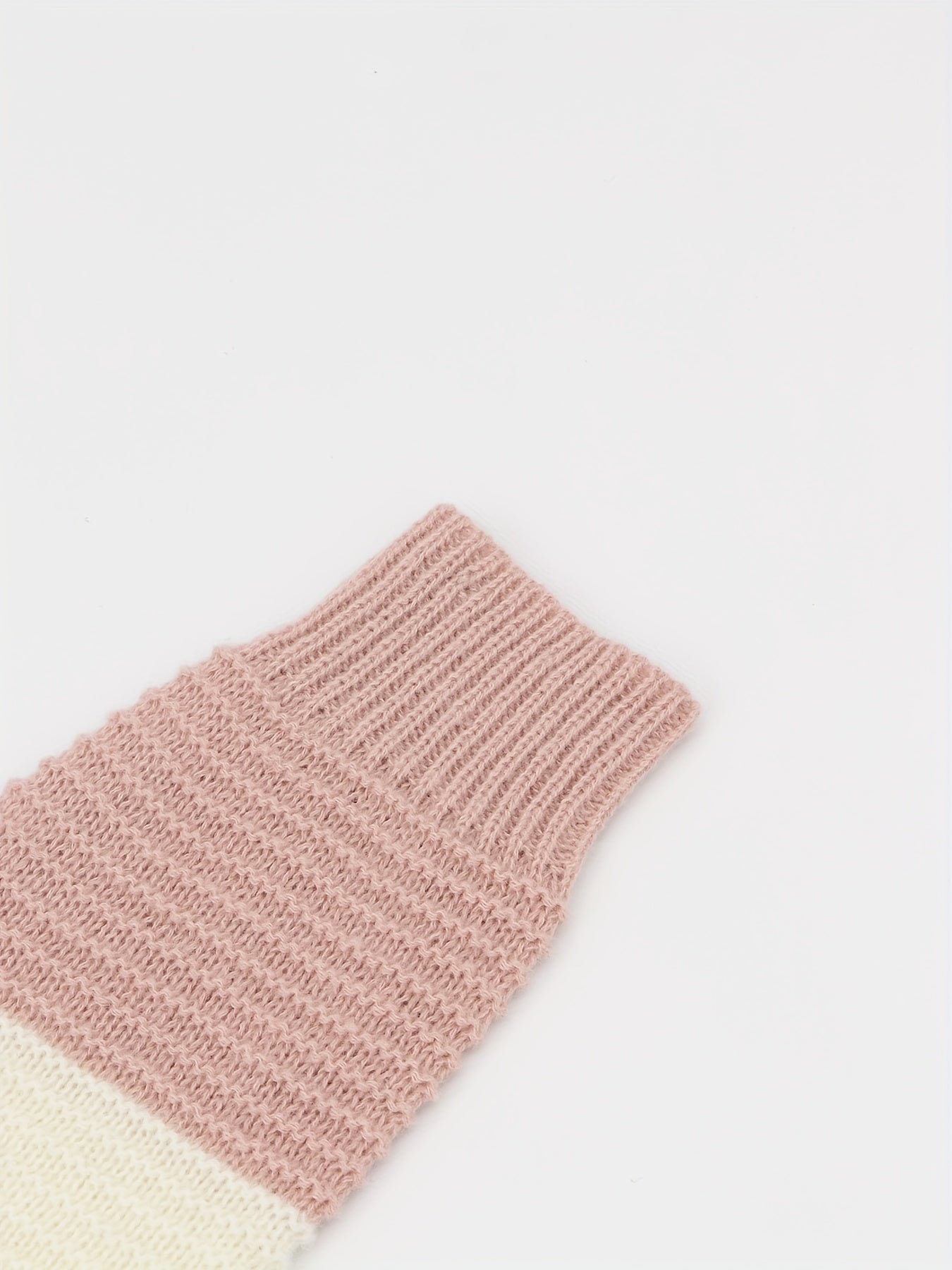 Block Knit Sweater Casual Crew Neck Long Sleeve Women's Clothing