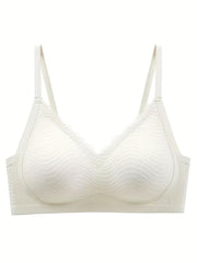 Lace Wireless Push Up Bra - Comfortable & Breathable