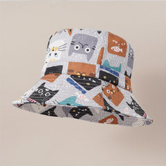 Street Cartoon Big Brim Bucket Hat American Niche Basin Hat Sun Hat