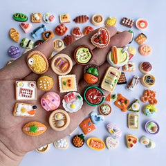 Mini Food and Drinks Set for Dollhouse Play