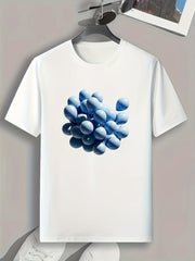 Balloon Pattern Print Men's Sports T-shirt - Outdoor Fitness Clothing