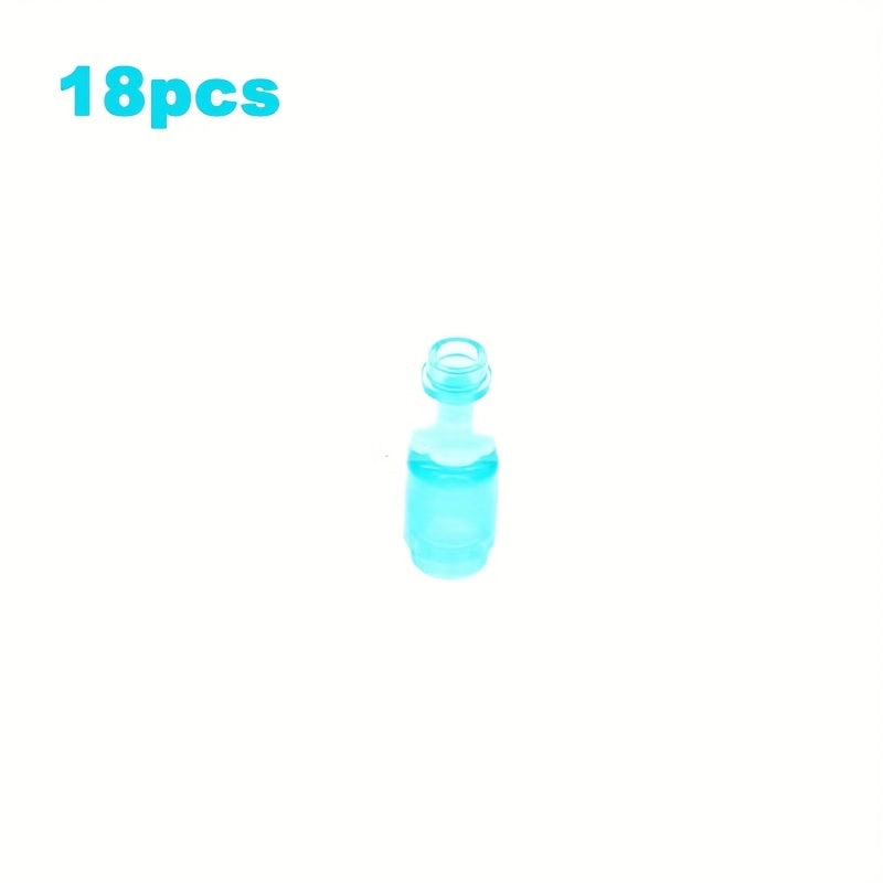 Mini Building Blocks Accessory Set - Bottles & Jars for DIY Scenes