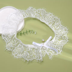 Faux Pearl Lace Legs Band Bridal Wedding Accessories