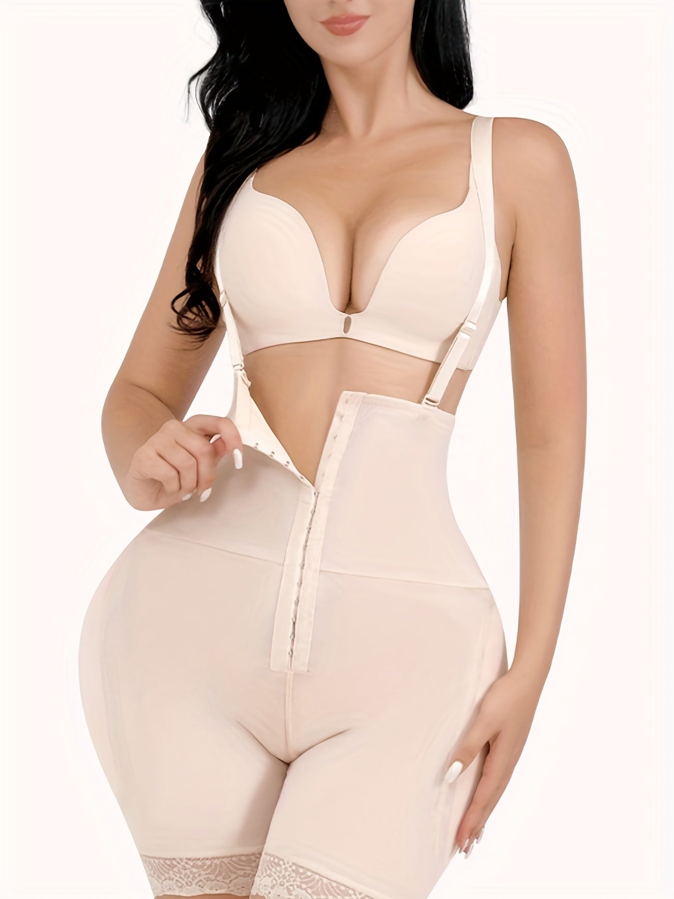 Lace Trim Shaping Shorts Tummy Control Slimming Underwear