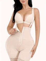Lace Trim Shaping Shorts Tummy Control Slimming Underwear