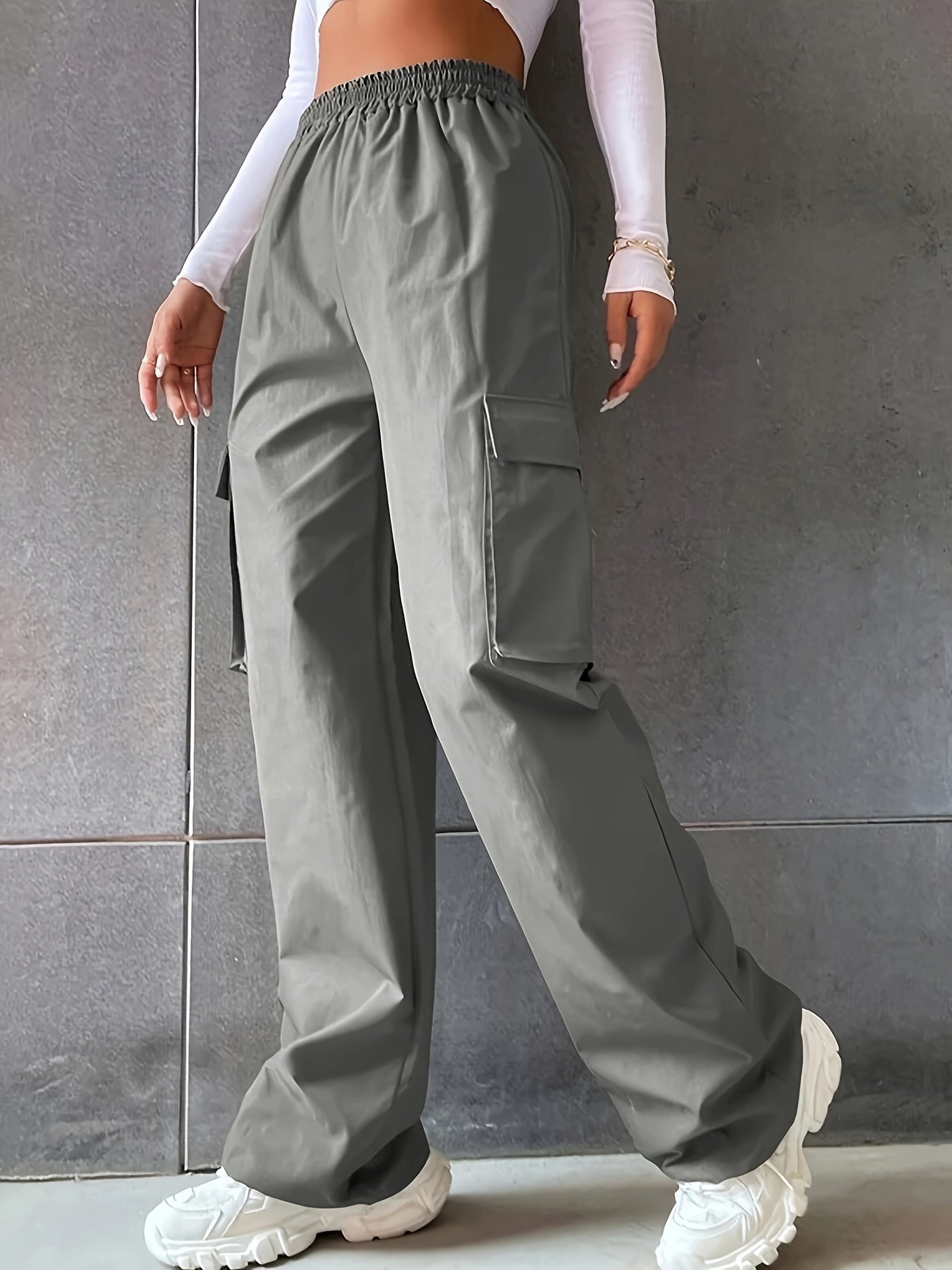 Wide Leg Cargo Pants for Women
