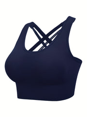 Criss Cross Back Sports Bra for Workout