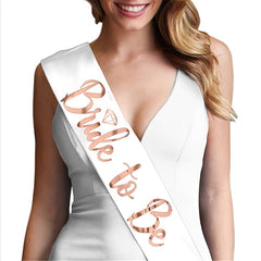 Bride To Be Bridal Sash Wedding Bridal Party Supplies