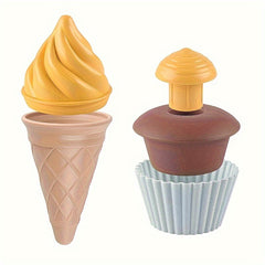 7-Piece Kids Beach Sand Digging Tools Set with Ice Cream Cone Toy
