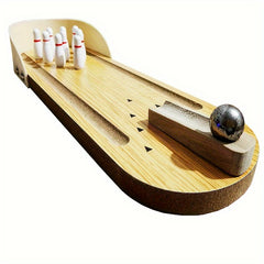 Mini Wooden Desktop Bowling Game for Family Gathering
