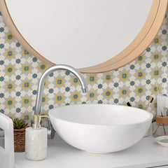 6pcs Nordic Style Adhesive Stair Stickers Home Decoration Waterproof Tile Sticke