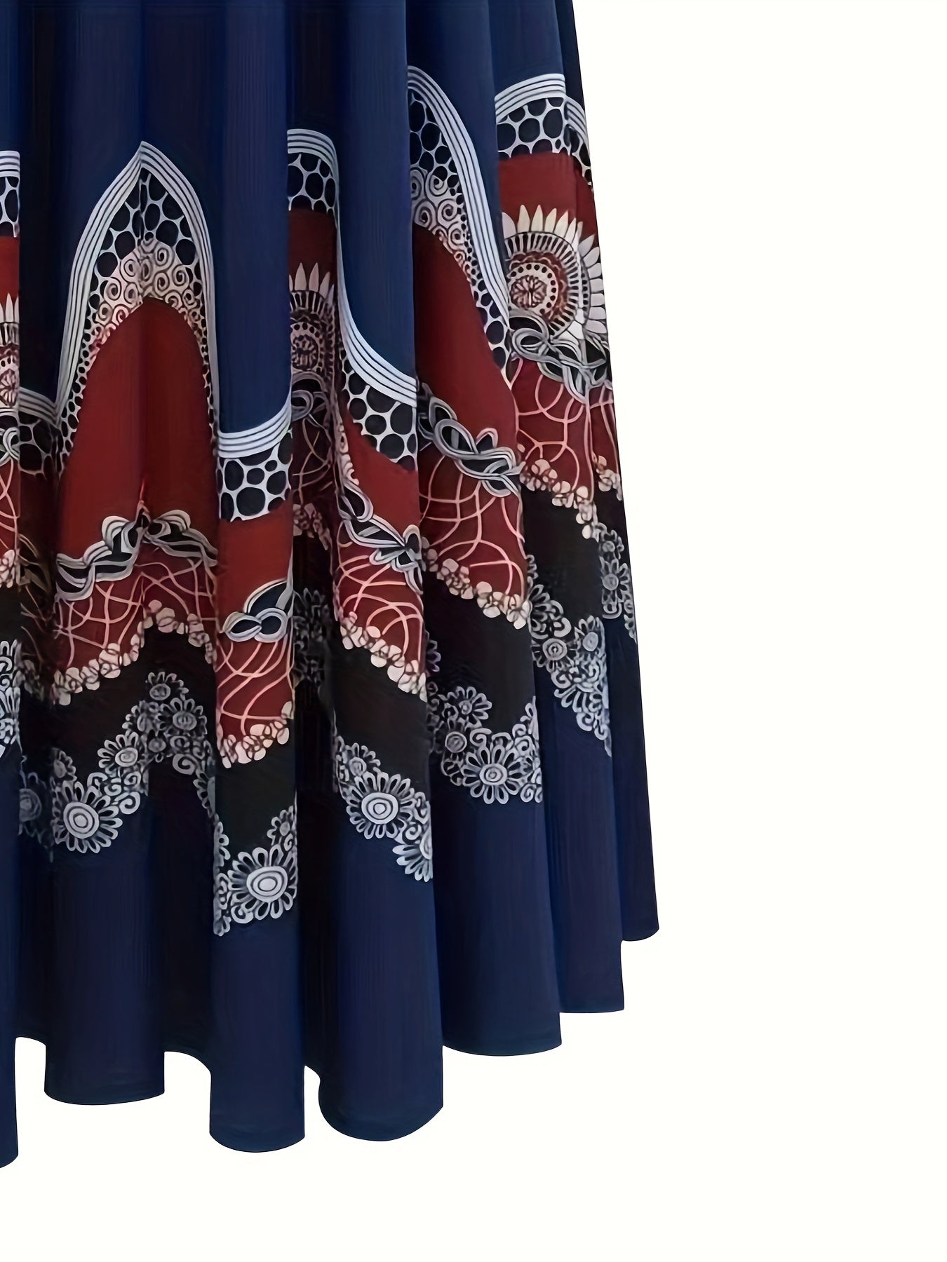 Women's Plus Tribal Print Maxi Dress